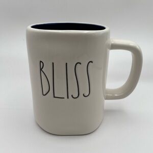Rae Dunn BLISS Coffee Mug Navy Blue Interior Artisan Collection by Magenta 16 oz